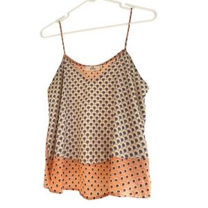 Elodie Anthropologie Spaghetti Strap Cropped Bohemian Tank Top Size L